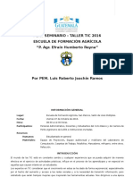 Planificación Seminario Tic 2016