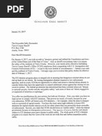 Gov. Abbott response to Travis County sanctuary policy
