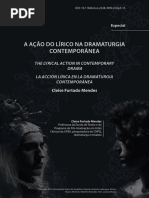 Ação Do Lírico Na Dramaturgia Contemporânea, Cleise Furtado Mendes UFBA