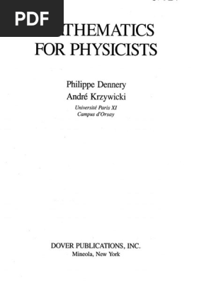 mathematics for physicists dennery pdf