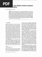 Least Bit Error Rate Adaptive Nonlinear Equalisers For: Binary Signalling