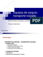 Equipos de Carguio Transporte Vaciado