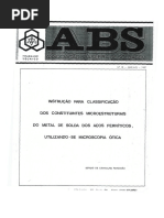 Instrução Par Clasificação Dos Constituintes Microestruturais, Do Metal de Solda Dos Aços Ferríticos...