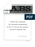 Instrução Par Clasificação Dos Constituintes Microestruturais, Do Metal de Solda Dos Aços Ferríticos...