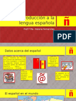 Introducción a La Lengua Española