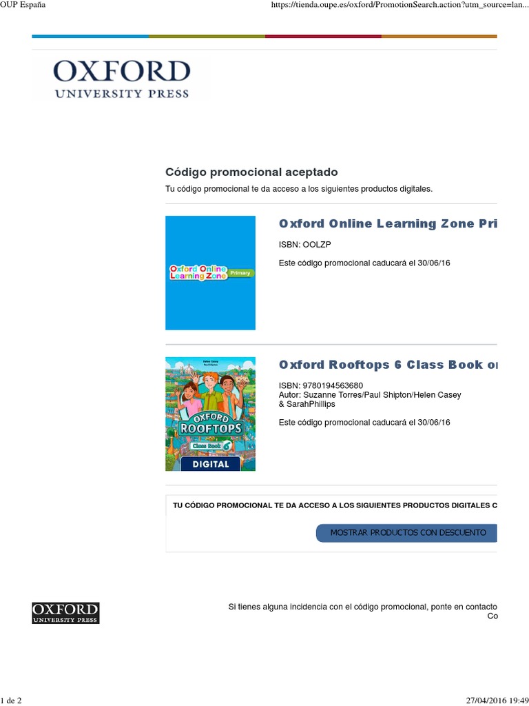 Acceso a Oxford 6 Primaria Digital | PDF