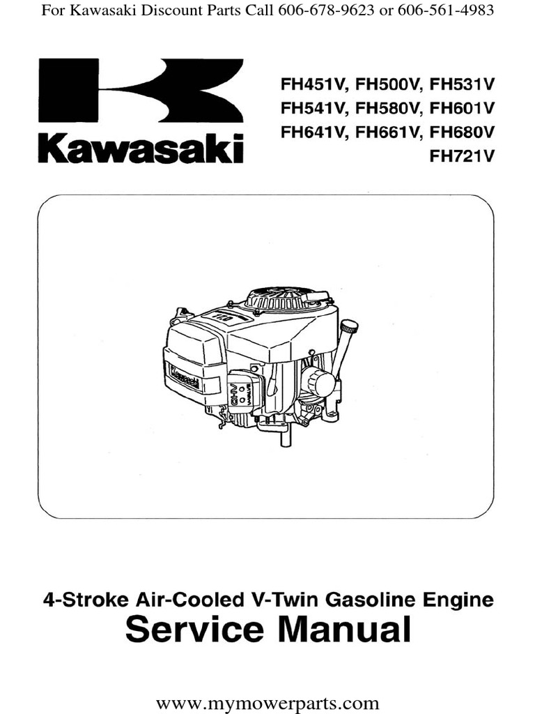 FH451V-FH480V-FH500V-FH531V-FH541V-FH580V-FH601V-FH641V-FH661V-FH680V-FH680V-FH721V-KAWASAKI- SERVICE-REPAIR-MANUAL--99924-2078-01 | Carburetor | Screw