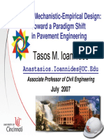 Tasos M. Ioannides: Beyond Mechanistic-Empirical Design: Toward A Paradigm Shift in Pavement Engineering