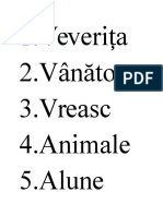 1.veveri A Ț 2.vânător 3.vreasc 4.animale 5.alune