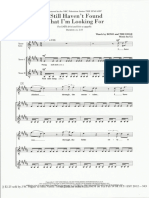 I still haven't found what I'm looking for SATB + tenor solo Arr. D. Sharon