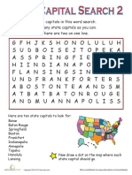Word Search State Capitals 2