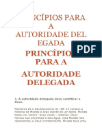 Princípios Para a Autoridade