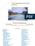 Burgum Revised Executive Recommendation Book