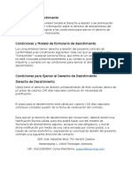 Derecho de Recision Modelo Clausula Web