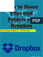 How to Share Files and Folders via Dropbox - Jayvee Cochingco - The Virtual Master
