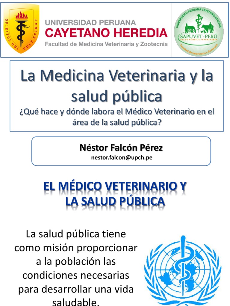 Rol del Veterinario en Salud Pública | PDF | Salud pública | Medicina ...