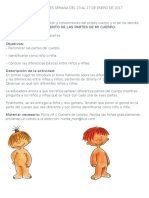 Planeación de Actividades Semana Del 23 Al 27 de Enero de 2017