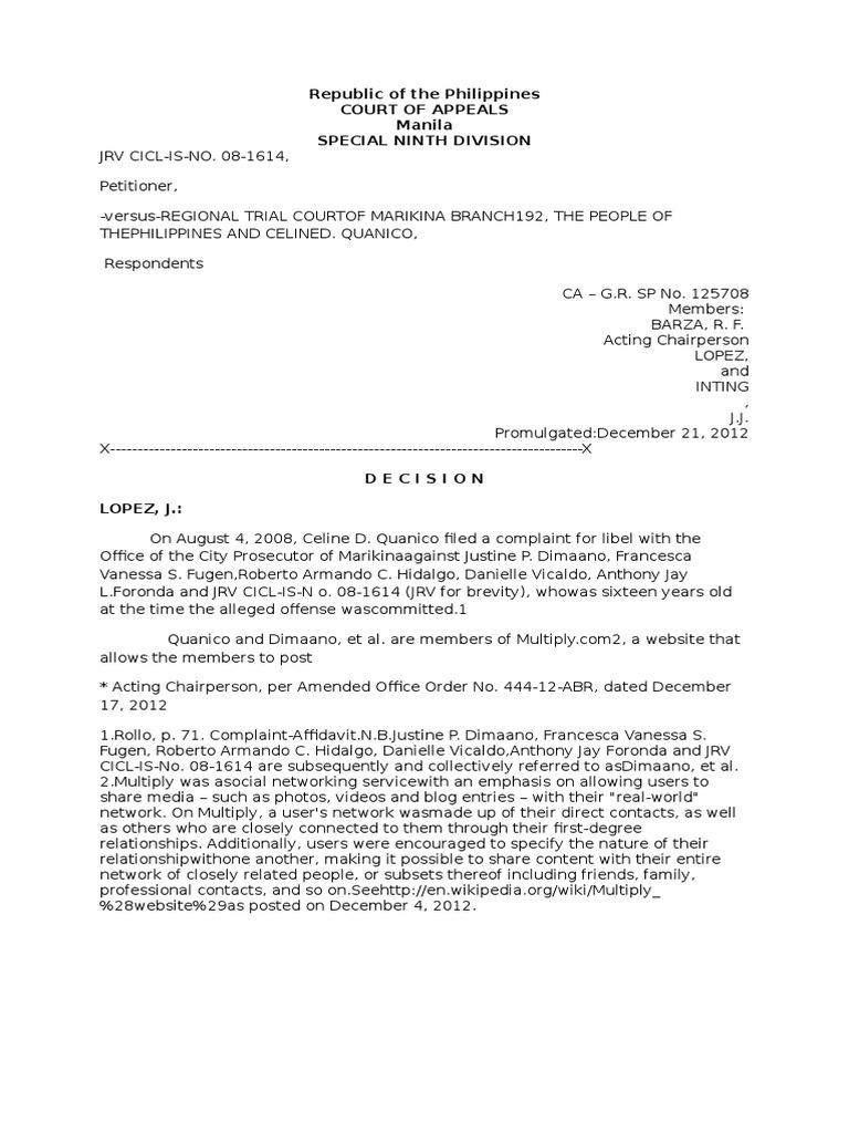 Appellate Court Decision Probable Cause Arrest Warrant