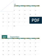 Academic Calendar Template