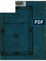 PONZIANI Domenico Lorenzo [1837] Le Leggi Del Giuoco Degli Scacchi [1837] IT 020