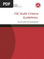 FSC Audit Criteria Guidelines 23 April 2024 | PDF | Risk | Risk Assessment