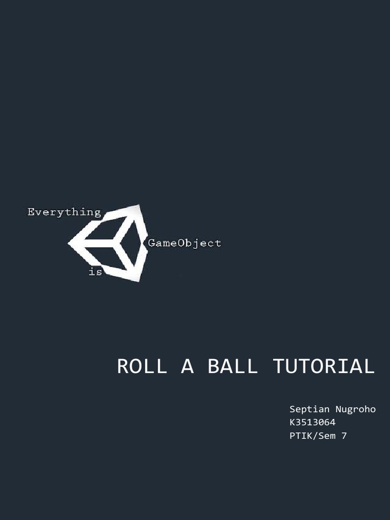 Tutorial Game Roll a Ball di Unity | PDF | Komputer