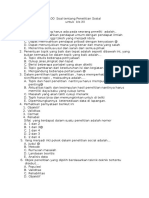 100 Soal Penelitian Sosial Kls XII