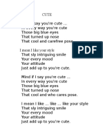 Cute Lyrics.docx