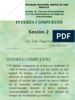 Cálculo de interés compuesto con capital constante y tasa fija