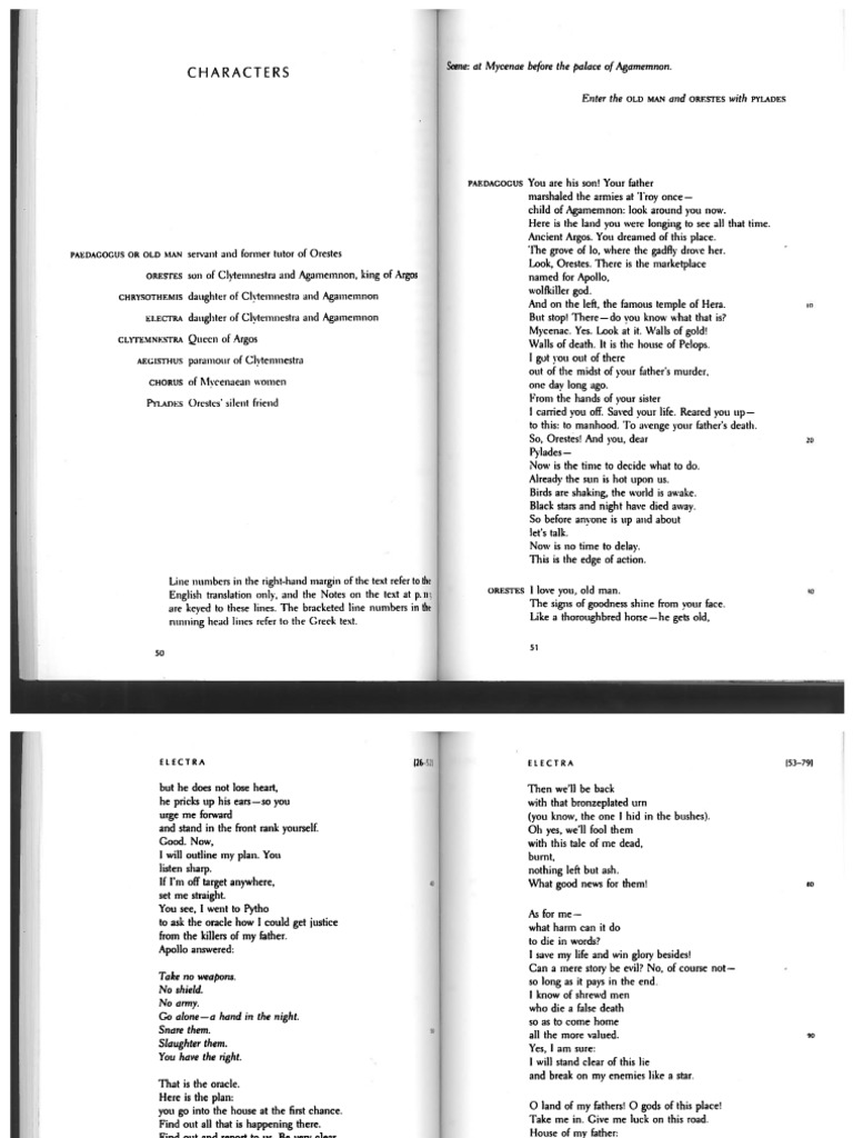 Electra (Anne Carson) PDF | PDF