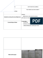 Lesson Plan Critique Matrix