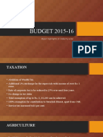 BUDGET 2015-16: Major Highlights in Industry Wise