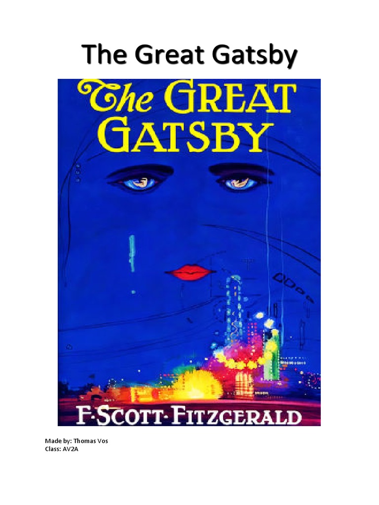 book report the great gatsby