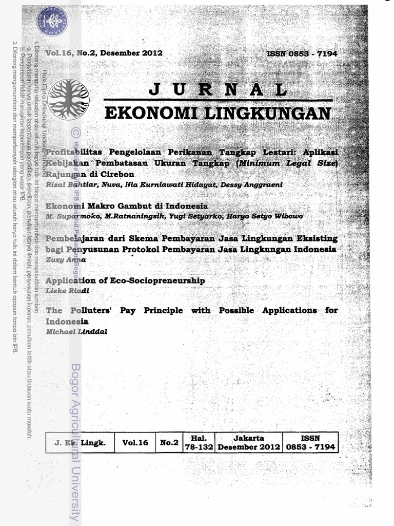Etikonomi Jurnal Ekonomi 2021 E Jurnal