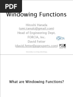 Windowing Functions