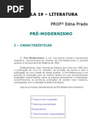 Literatura - Aula 19 - Pré-Modernismo - Brasil