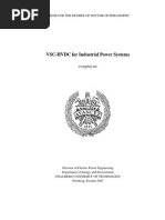 VSC-HVDC For Industrial Power Systems PHD Thesis