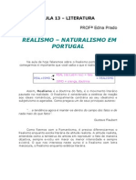 Literatura - Aula 13 - Realismo-Naturalismo em Portugal