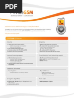 Download Technical Sheet - PrivateGSM CSD by PrivateWave Italia SpA SN33740802 doc pdf