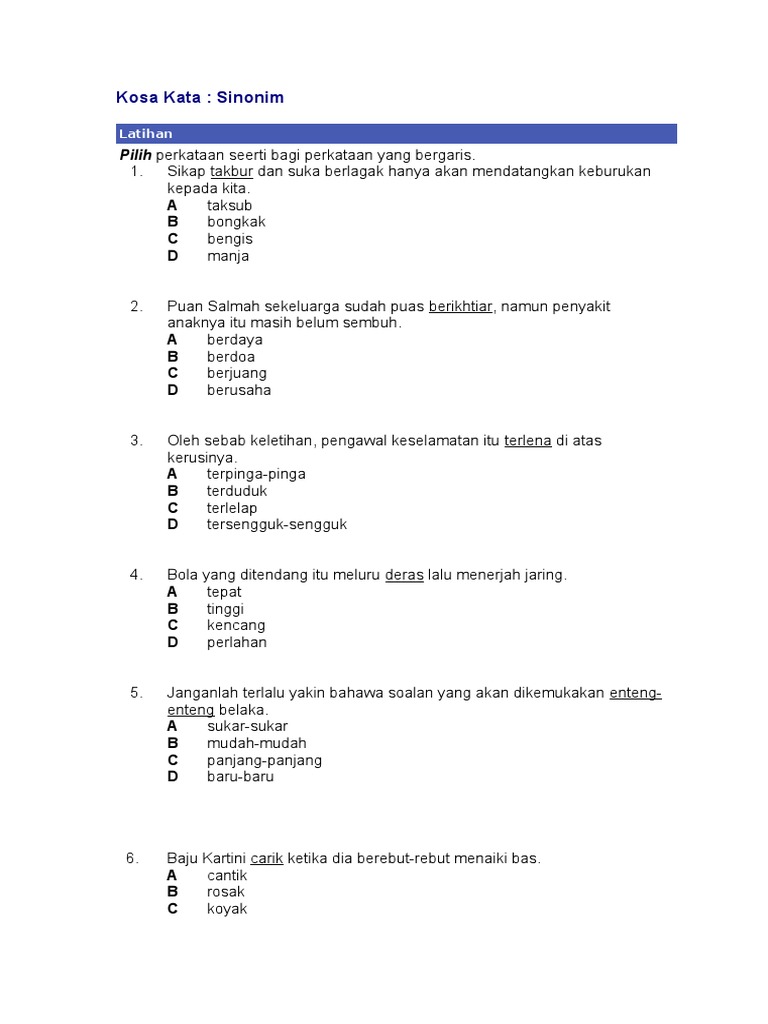 Sinonim 1 Pdf