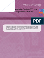 Encuesta Financiera de Las Familias (EFF) 2014: Métodos, Resultados y Cambios Desde 2011
