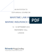 RHL - Marine Insurance Course 2016 PDF
