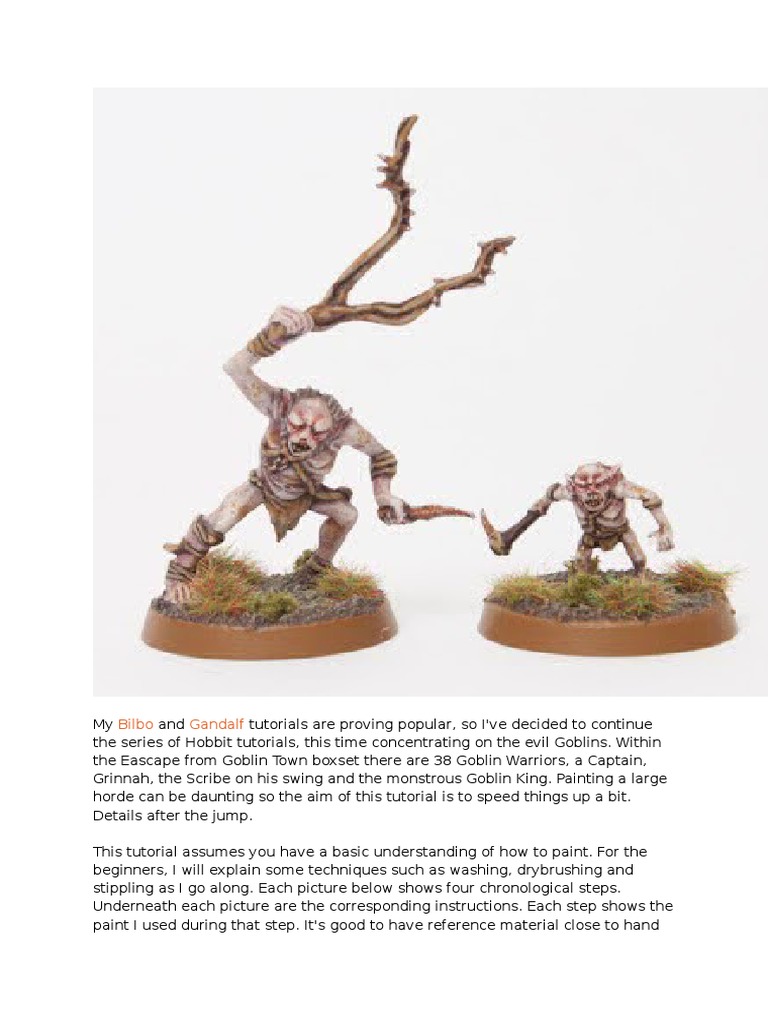 How to Paint Goblins Paint Paintings