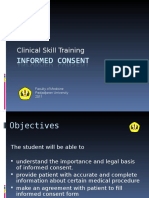 Clinical Skill Training on Informed Consent