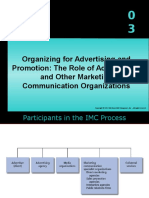 Organizing For Advertising and Promotion: The Role of Ad Agencies and Other Marketing Communication Organizations