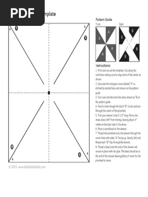 Op Art Pinwheel Template