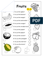 4245 Do You Like Apples Fruits Worksheet