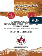 Nevşehir Tarih Ve Kültür Sempozyumu