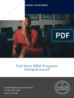 Full-Time MBA Program: Distinguish Yourself