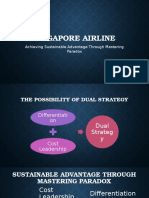 Singapore Airline Achieving Sustainable Advantage Through Mastering Paradox